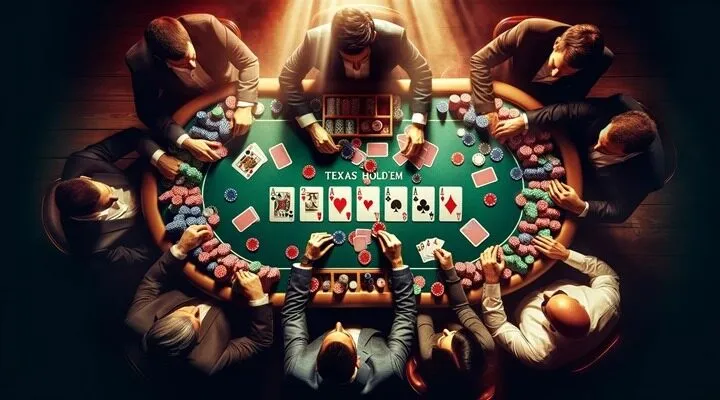 Hành động trong một ván Poker Texas Hold'em